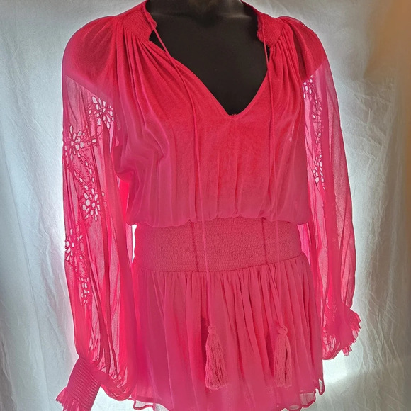 Beautiful Karina Grimaldi Silk Peplum Blouse EUC 😍 - Picture 13 of 13